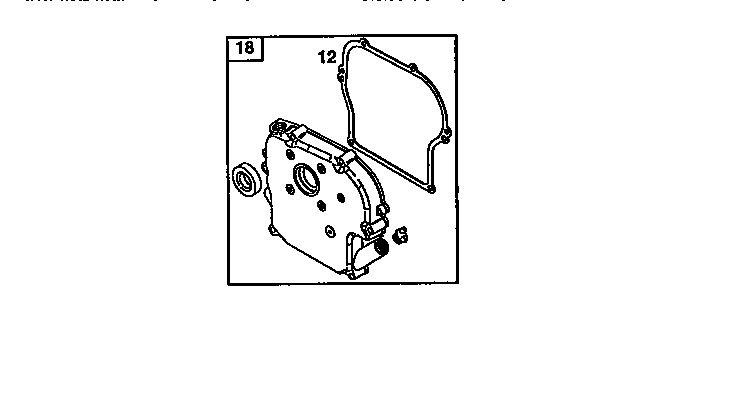 Crankcase Diagram and Parts List for 135200-135299 0679 Briggs and Stratton Engine